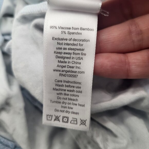 ANGEL DEAR Baby 0-3M Arctic Animals Blue Romper Sleeper Zip Pajama NWT - Picture 5 of 6